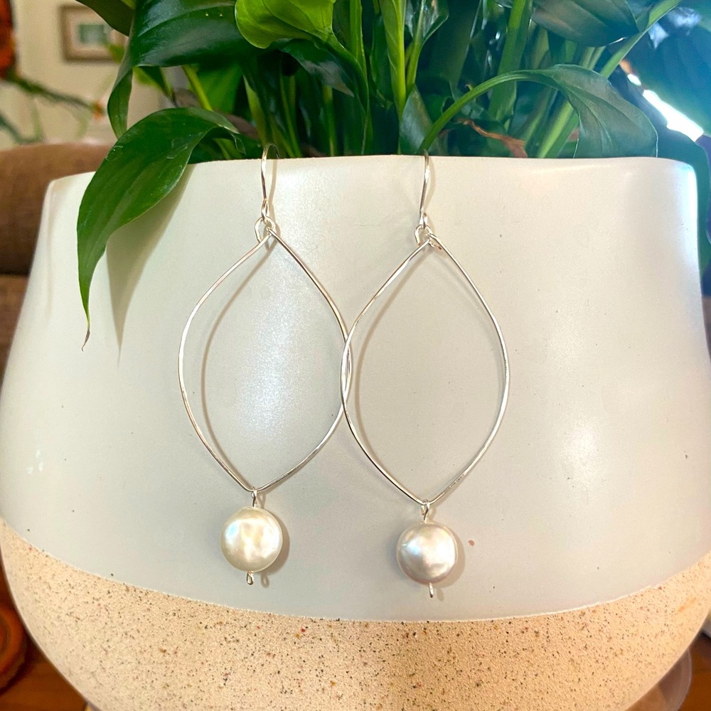 Silver & Pearl Earrings